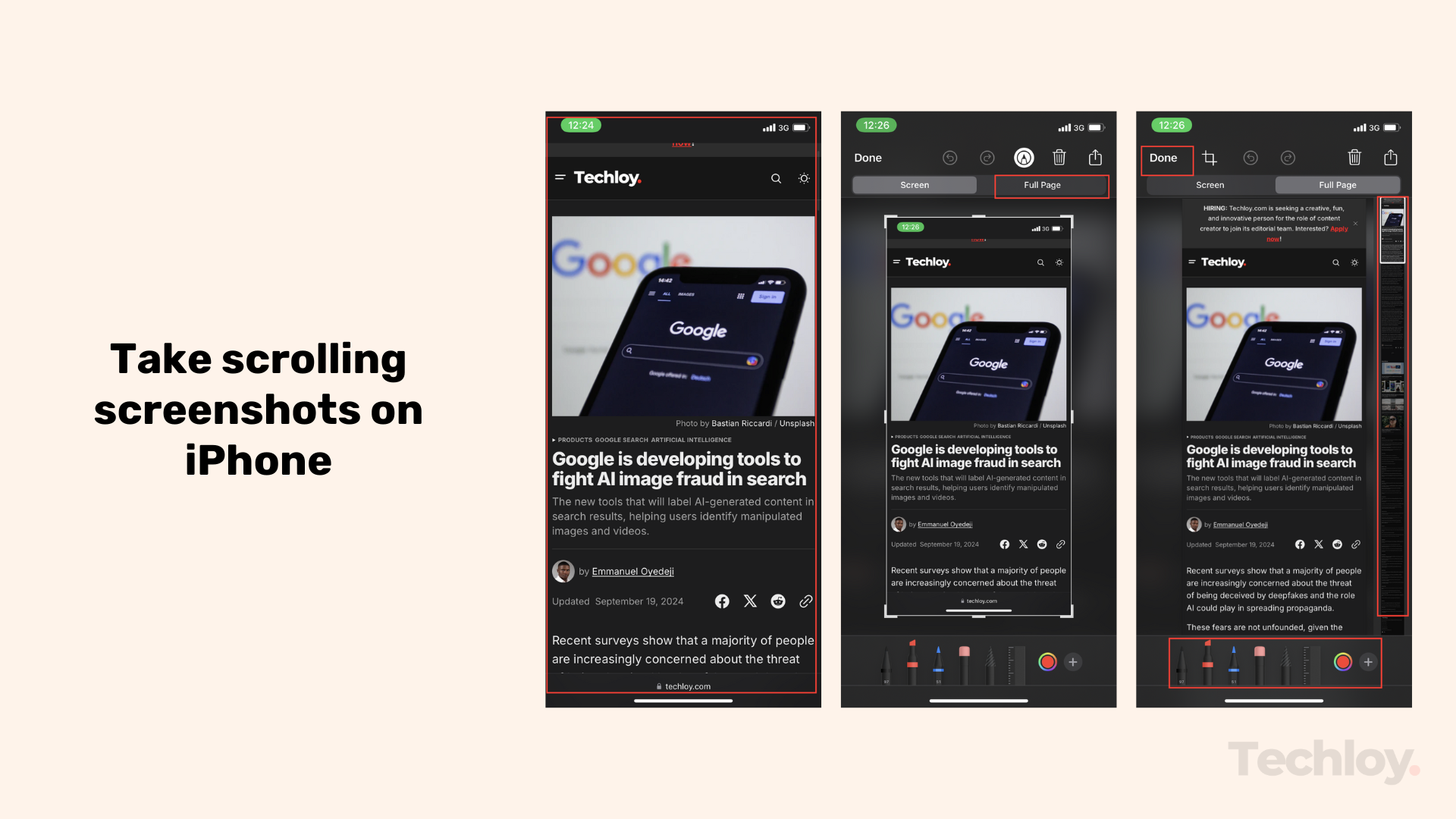 How to take a scrolling screenshot on an iPhone Post image