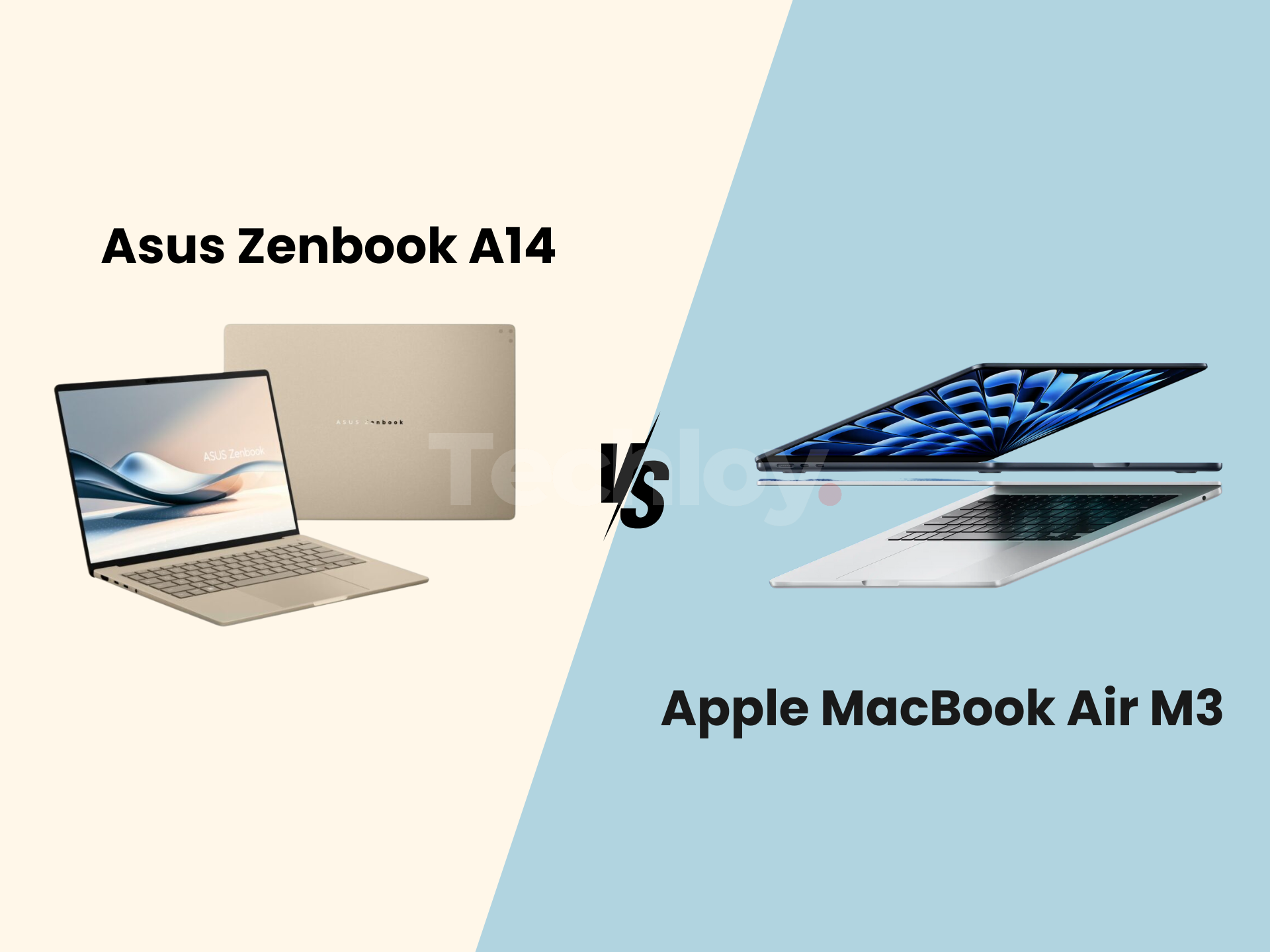 INFOGRAPHIC: Asus Zenbook A14 vs Apple MacBook Air 13 M3 — Which laptop is best? Post image