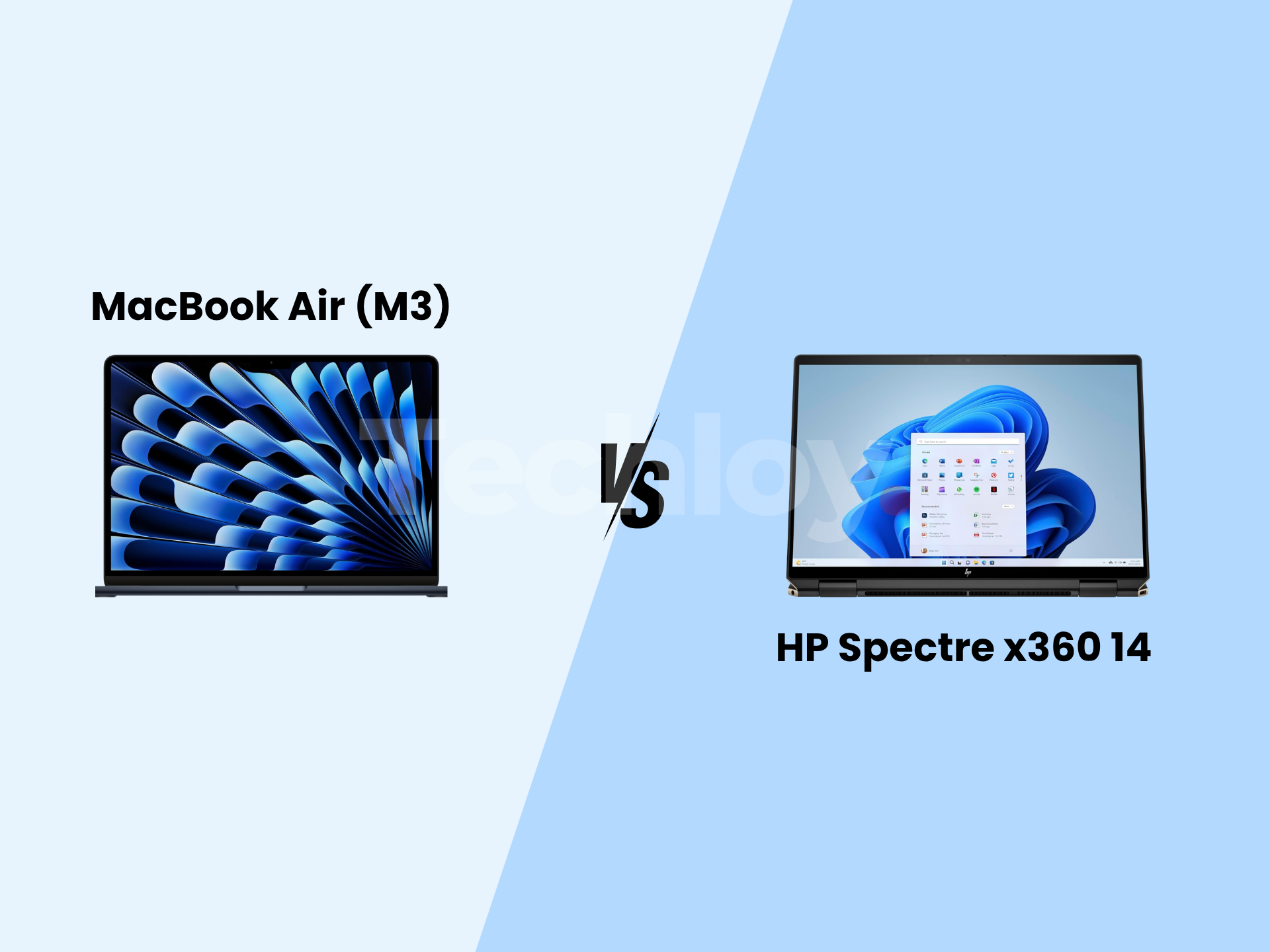 MacBook Air (M3) vs. HP Spectre x360 14 Post image
