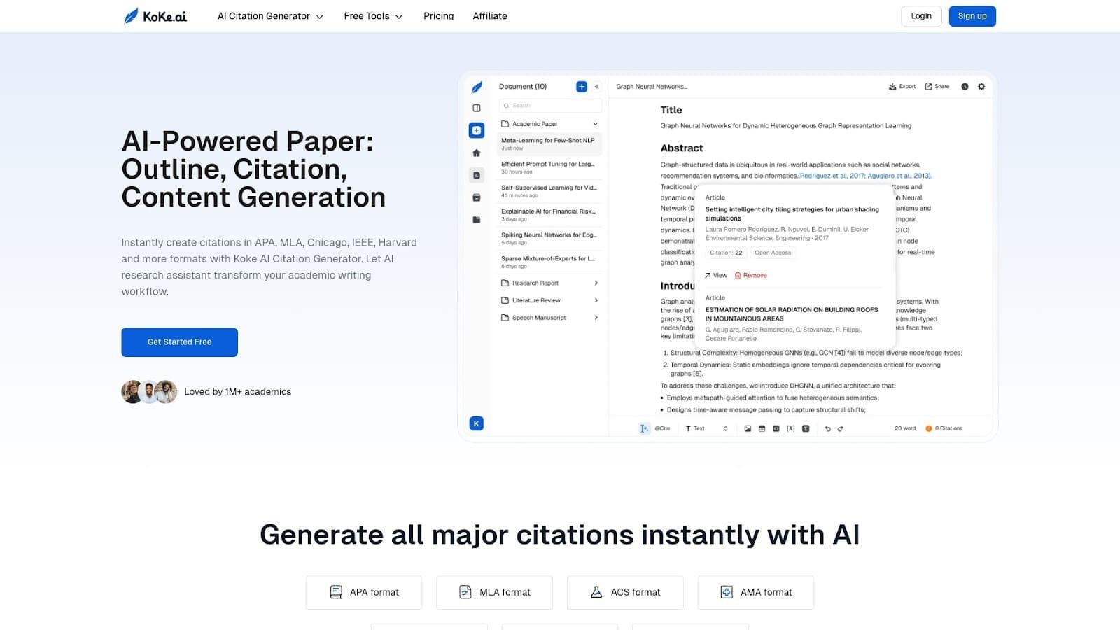 Key Features of Koke AI Citation Generator Post image