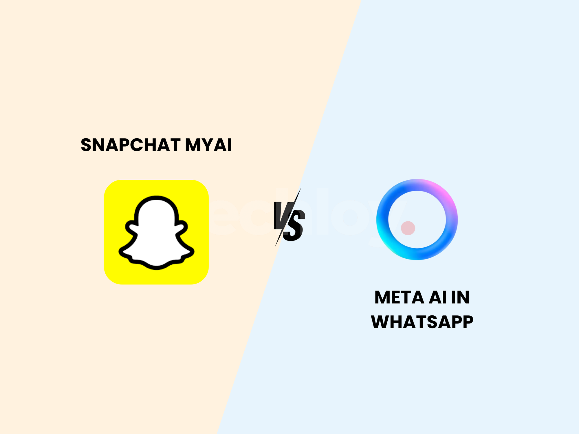 Snapchat MyAI Vs Meta AI in WhatsApp Post image