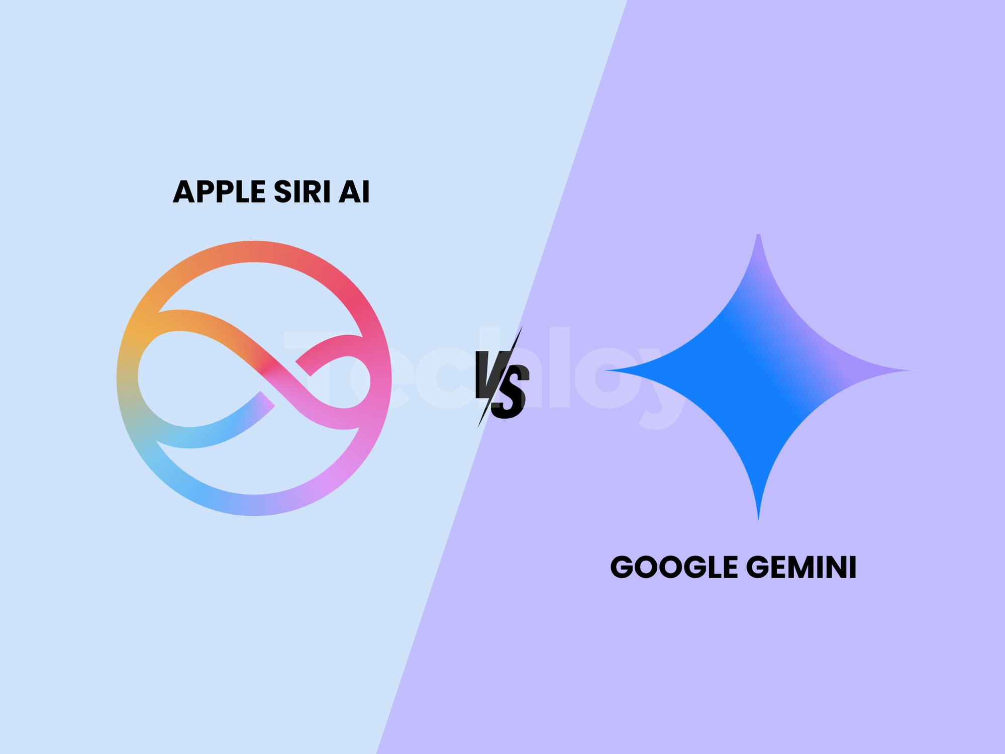 Apple Siri AI vs Google Gemini Post feature image