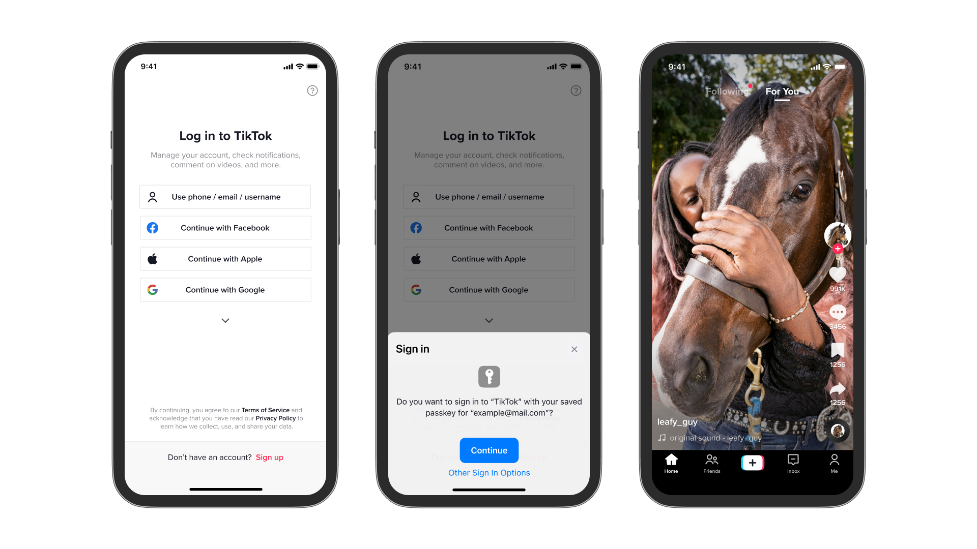 TikTok launches new passkey support for iOS devices Post feature image