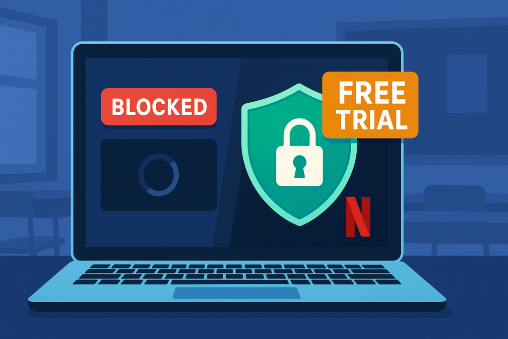 How to Use a VPN Free Trial to Stream at School (2025) Post feature image