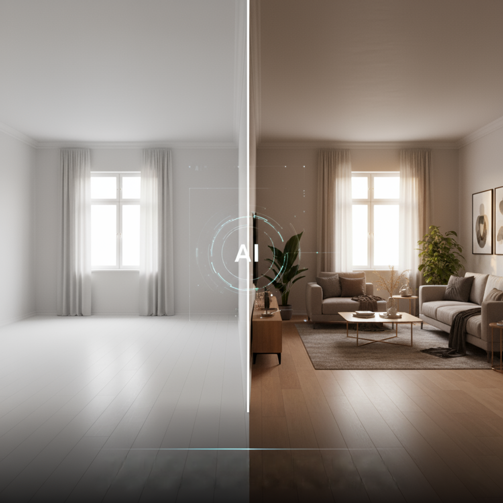 The End of the "Empty Room": How AI Rendering Apps Are Revolutionizing Proptech and Real Estate Marketing Post feature image