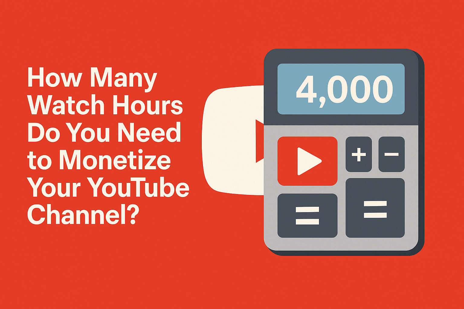 How Many Watch Hours Do You Need to Monetize Your YouTube Channel? Post feature image