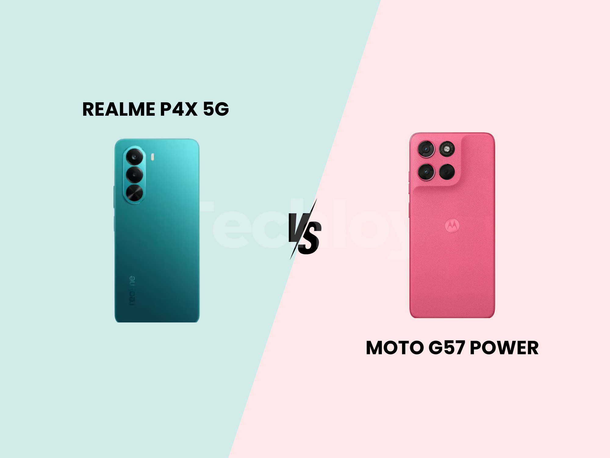 Realme P4x 5G vs Moto G57 Power Post feature image