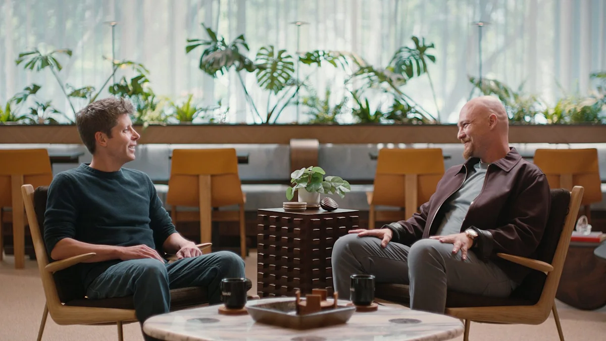 OpenAI CEO Sam Altman with Replit CEO Amjad Masad