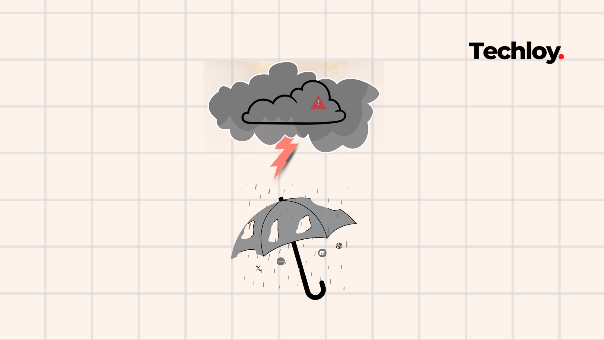 🌩️ When lightning hits the cloud, the internet flashes out Post image