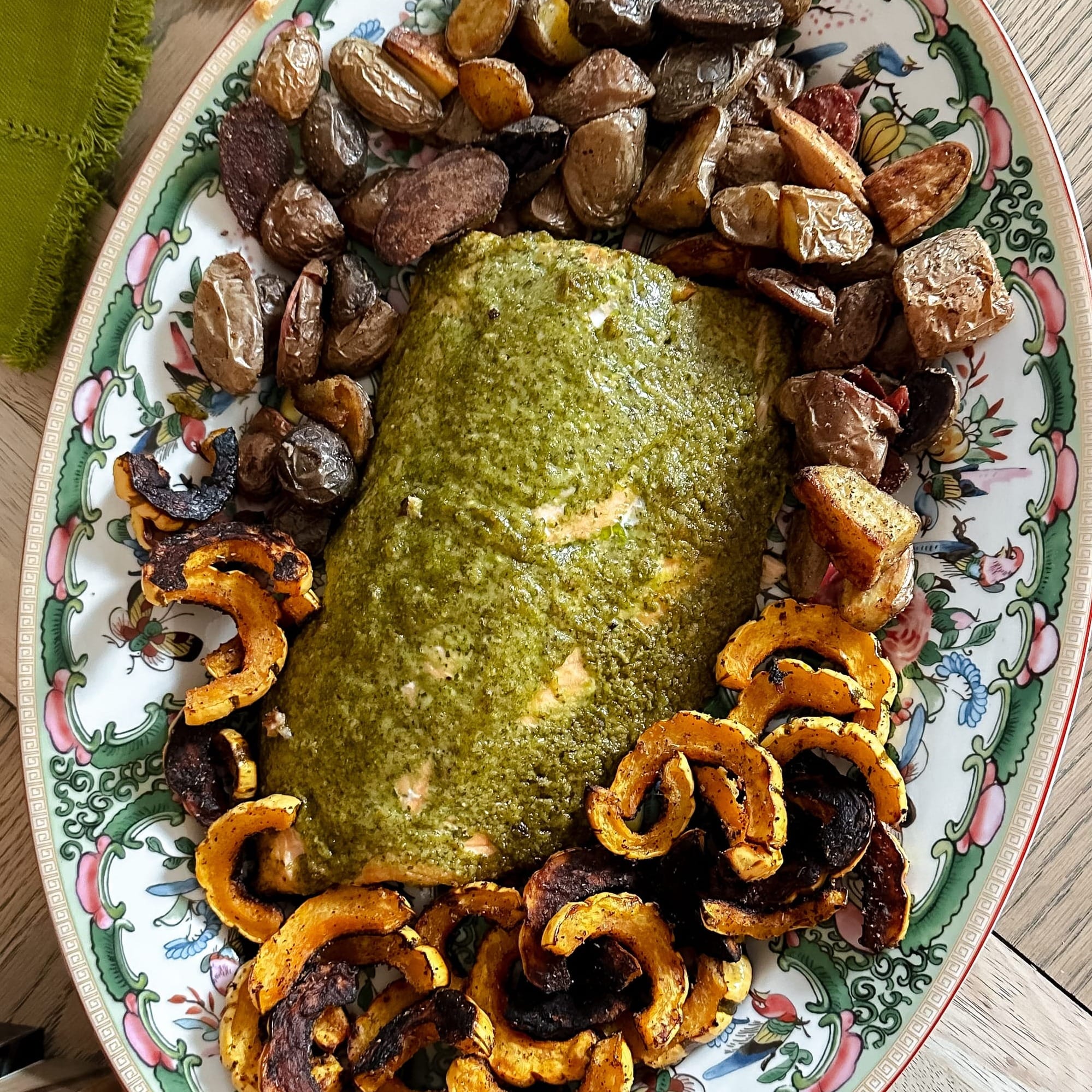 Pesto Roasted Salmon