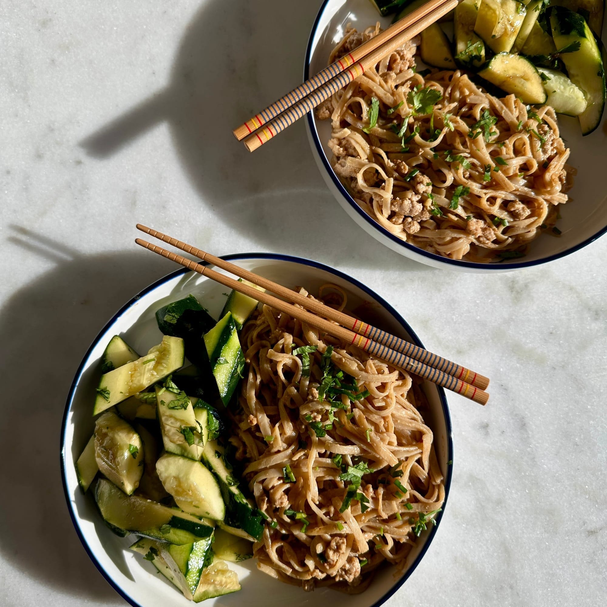 Peanut Noodles with Peanut Sauce