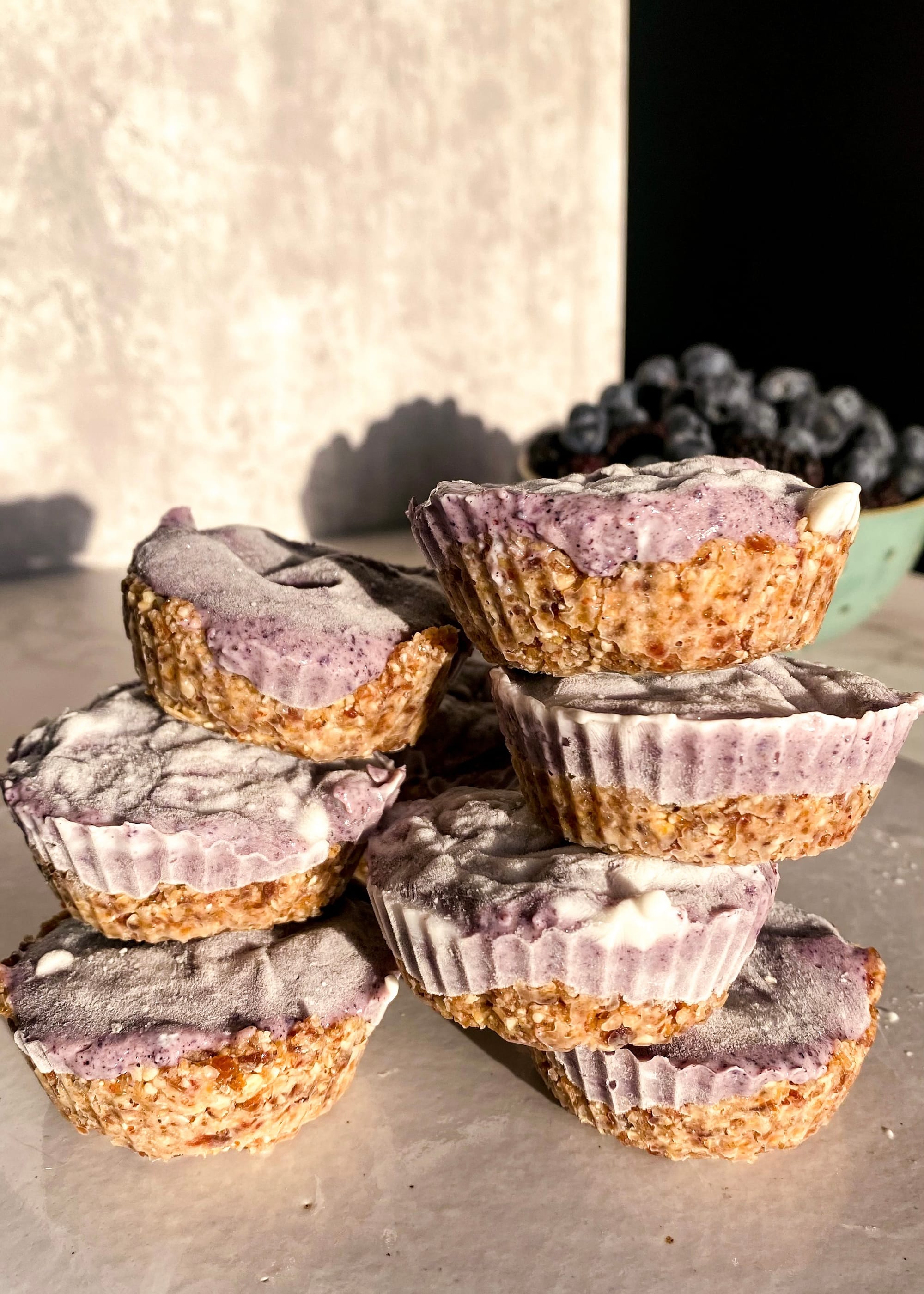 Greek Yogurt Blueberry Tarts