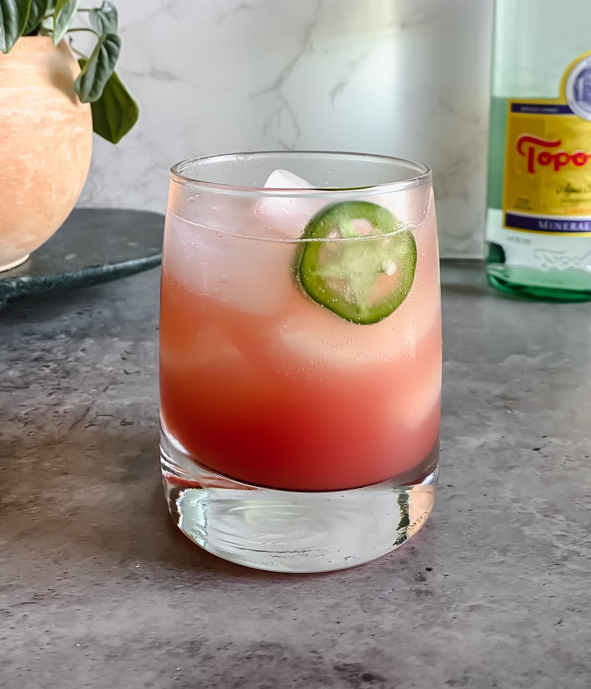Zero Proof Spicy Watermelon Margarita