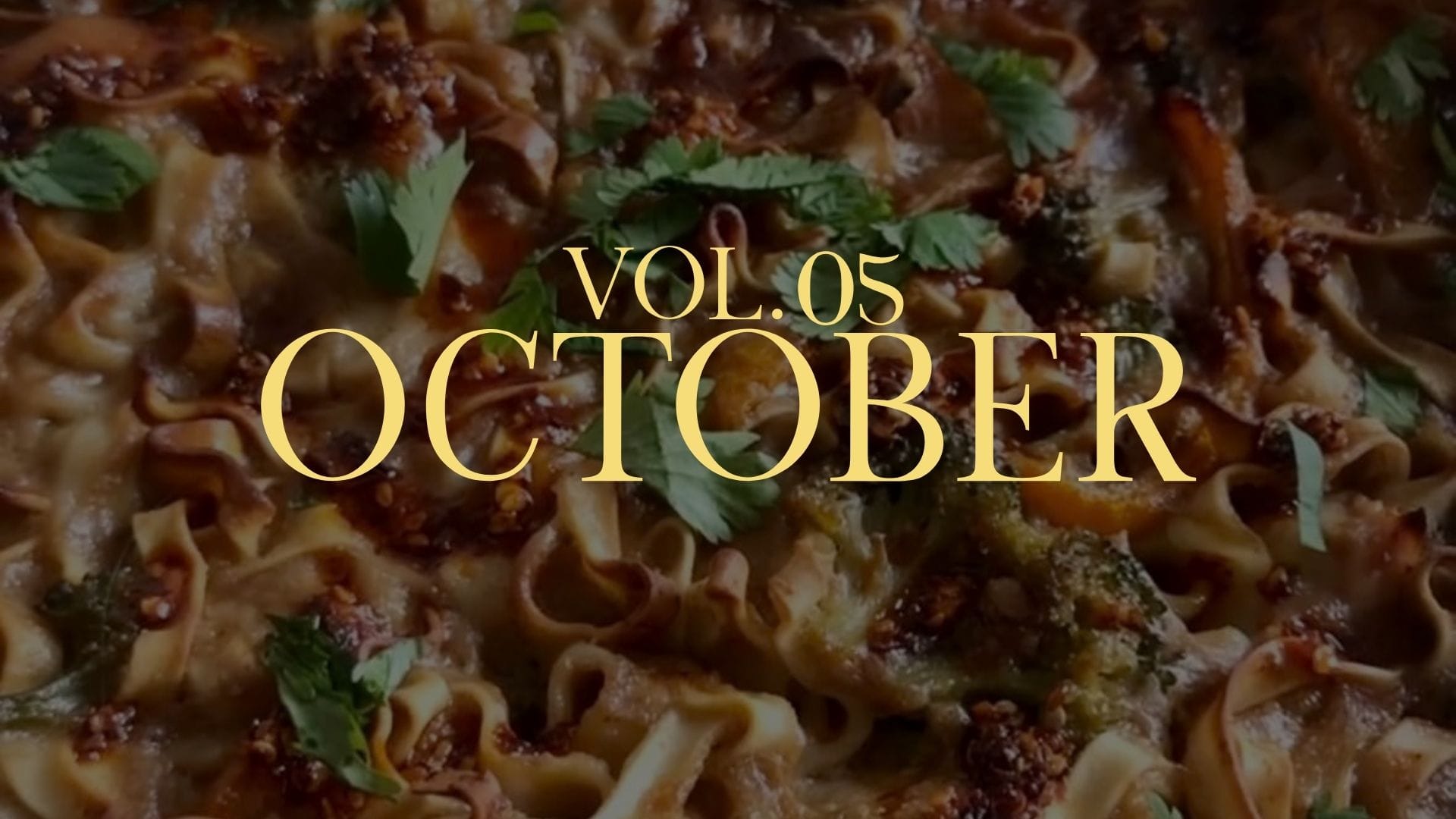 October Meal Plan