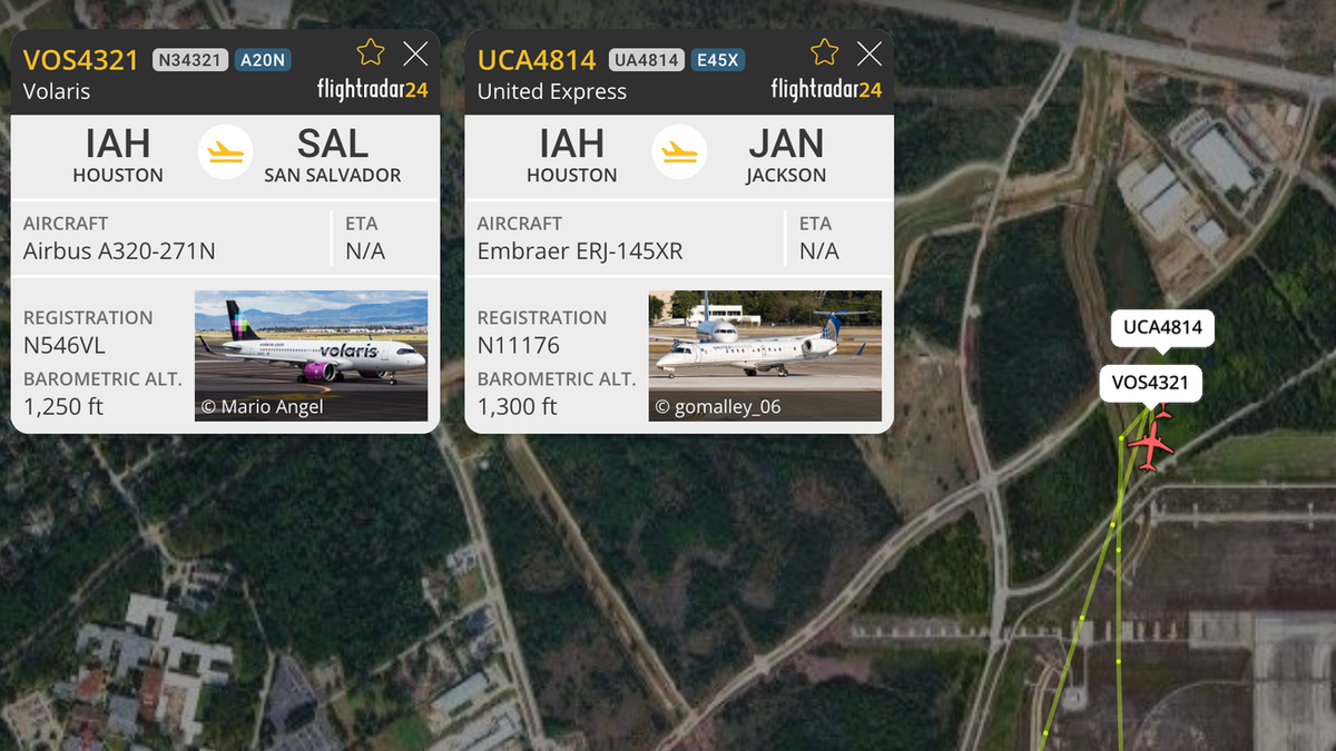 United ERJ145, Volaris A320neo involved in near-miss near Houston Intercontinental Airport Post feature image