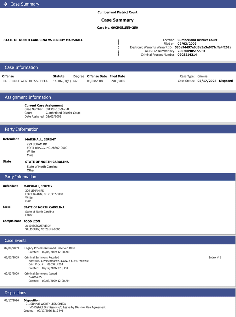 High Springs City Manager Resolves Criminal Case 17 Years After Summons