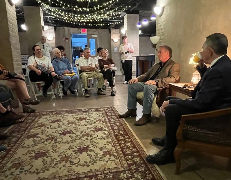 Independent Congressional Candidate Gives Interview in Gainesville