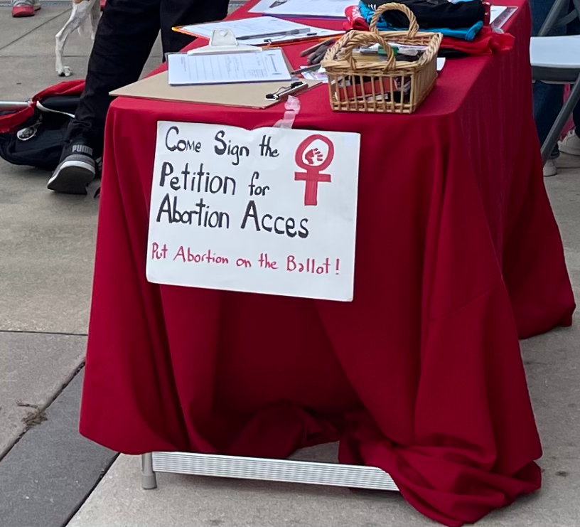 Gainesville Residents Protest for Reproductive Freedom at Alachua County Courthouse One Year Post Roe