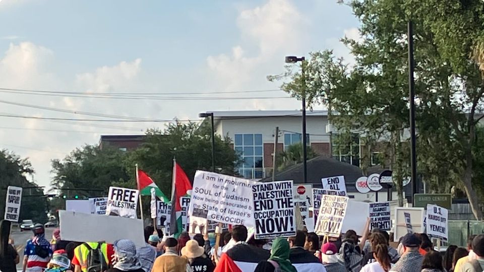 University of Florida Divestment Coalition Takes Over Downtown Streets For Palestine