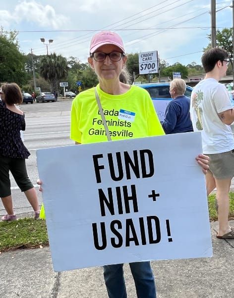 Badass Feminists Gainesville Founder Gives Interview at ‘Tesla Takedown’ Protest