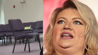 Coalition of Concerned Citizens Converse with Empty Chair in Rep. Kat Cammack’s Absence at Town Hall Meeting