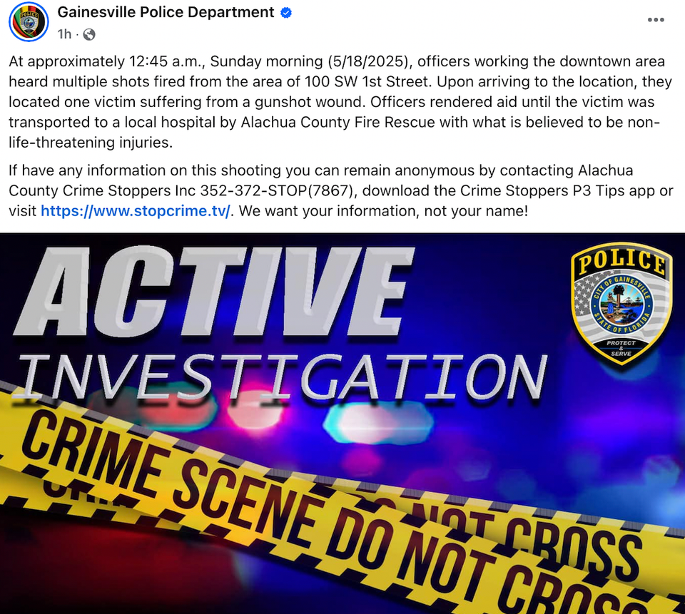 Shooting on SW 1st St