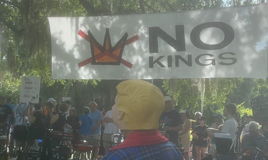Community Leaders Speak on National, State and Local Issues at No Kings Protest