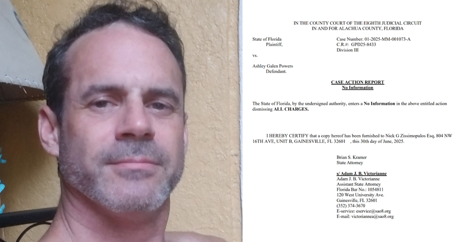 Charges Dropped: Gainesville Man Exonerated Shortly After Battery Arrest