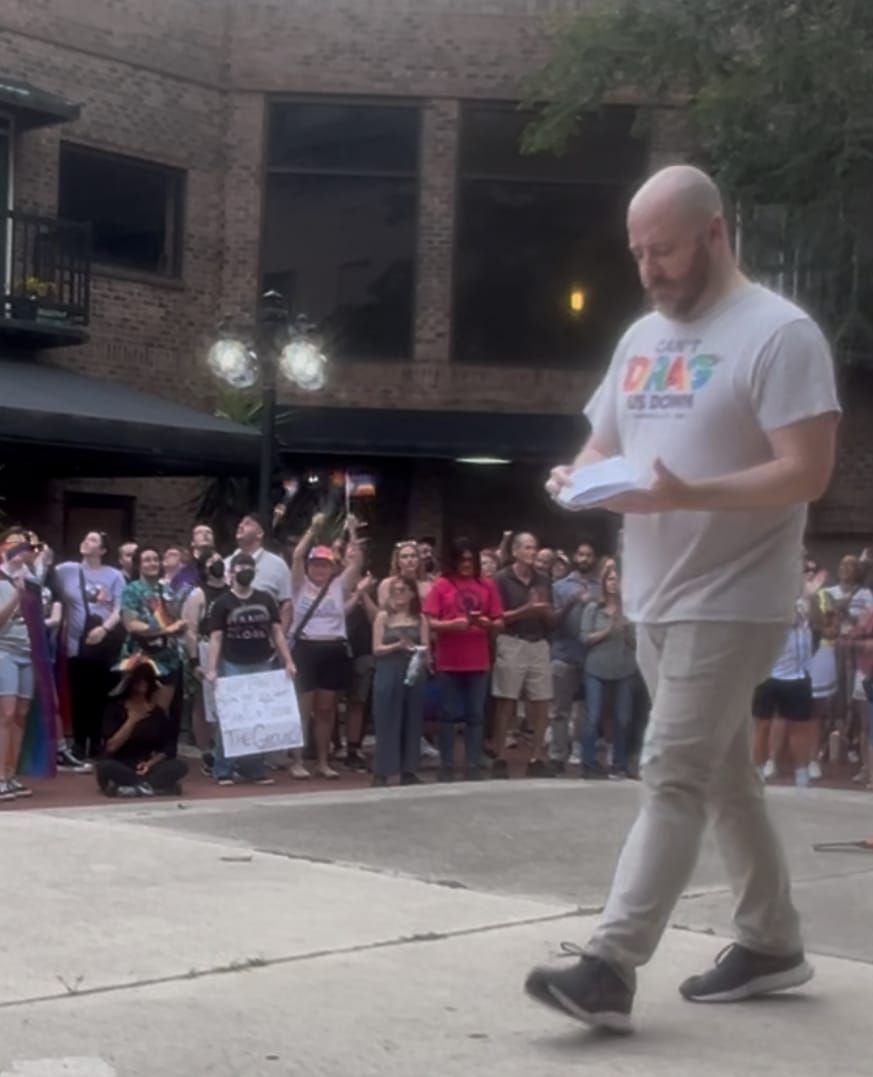 PCCNF Holds Pride Rally Amid Imminent Rainbow Crosswalk Removal