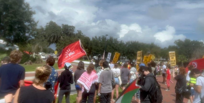 PSL Holds Another Protest for Palestine at Depot Park