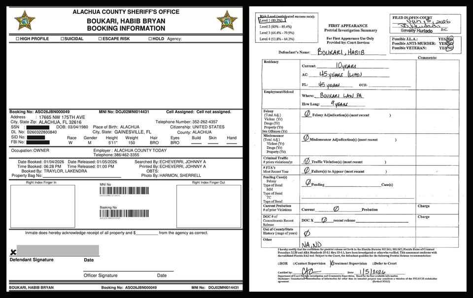 Boukari Busted for Drunk Driving