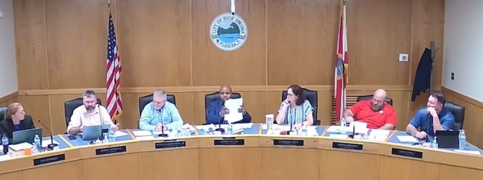 High Springs Officials Discuss Fire Cuts; Years Old Sewer Invoice Leads to Heated Discussion