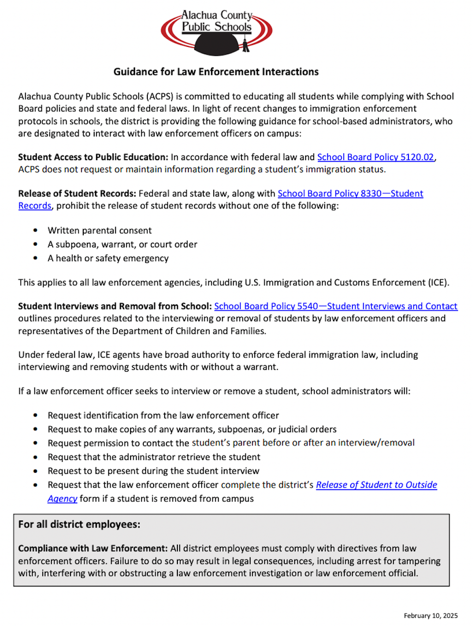 Procedure or Policy? Public Schools Officials Address ICE Memo After Comments from Concerned Citizens and Teachers Union President