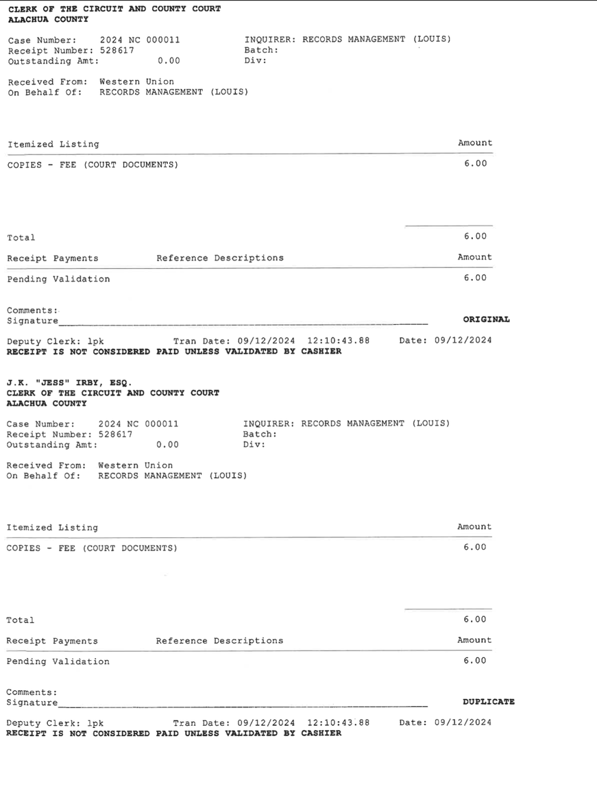 Searby’s Support Letters