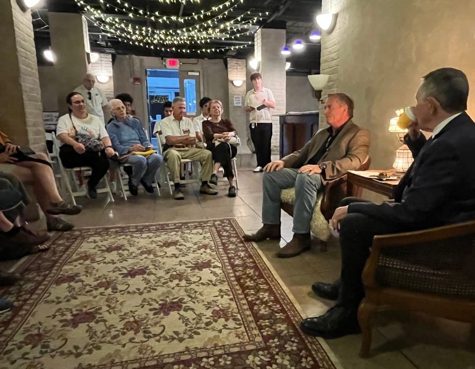 Independent Congressional Candidate Gives Interview in Gainesville