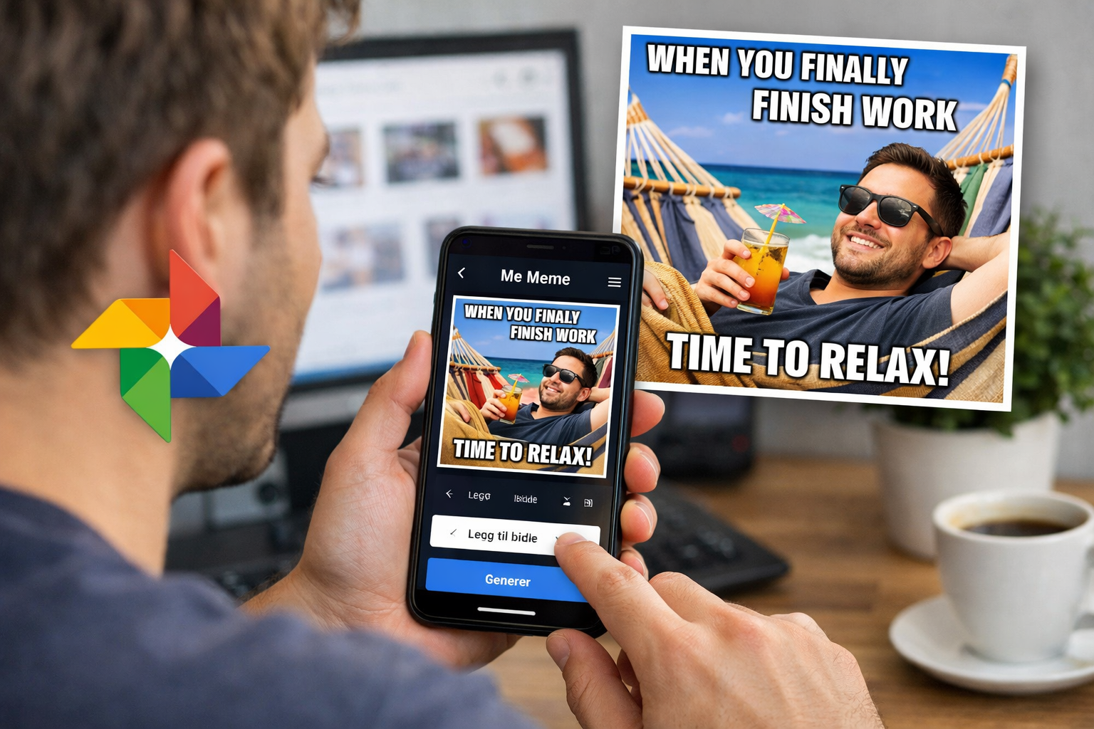 Google Photos lanserer ny AI-funksjon – Lag memes med dine egne bilder