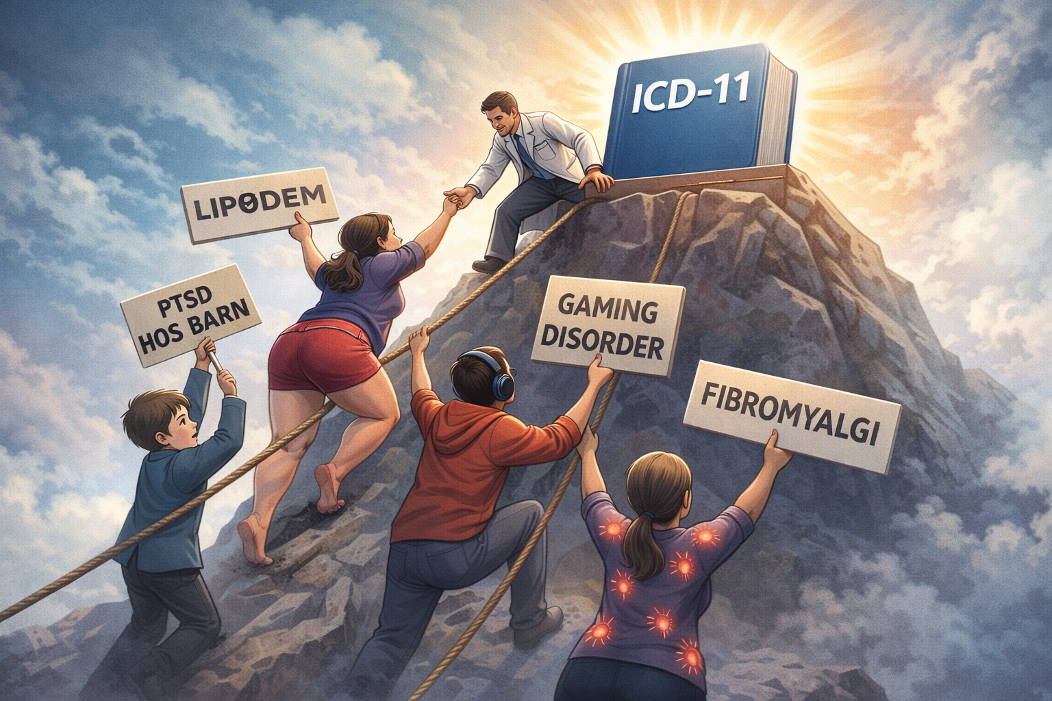 ICD-11: Når det nye systemet kommer, kan behandlingen av lipødem og andre plager forbedres.