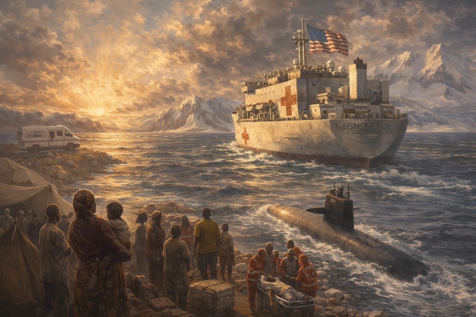 Trump påstår å sende sykehusbåt til Grønland