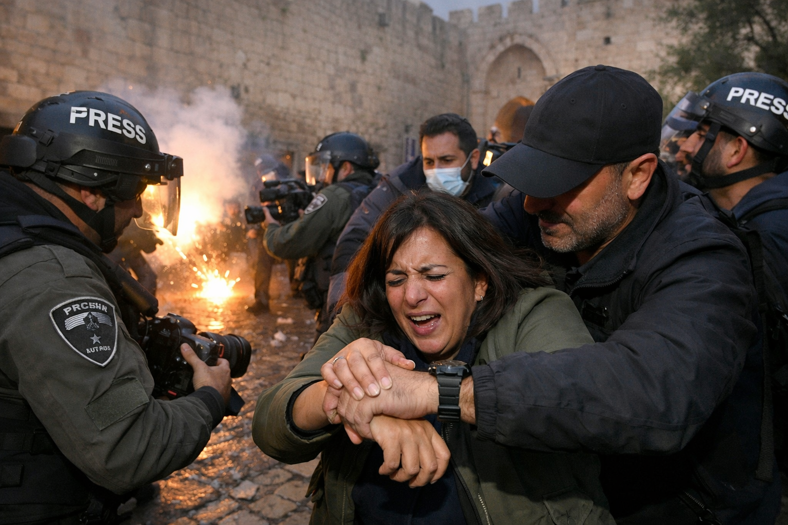 Israelsk politi anklages for å ha angrepet journalister i Jerusalem
