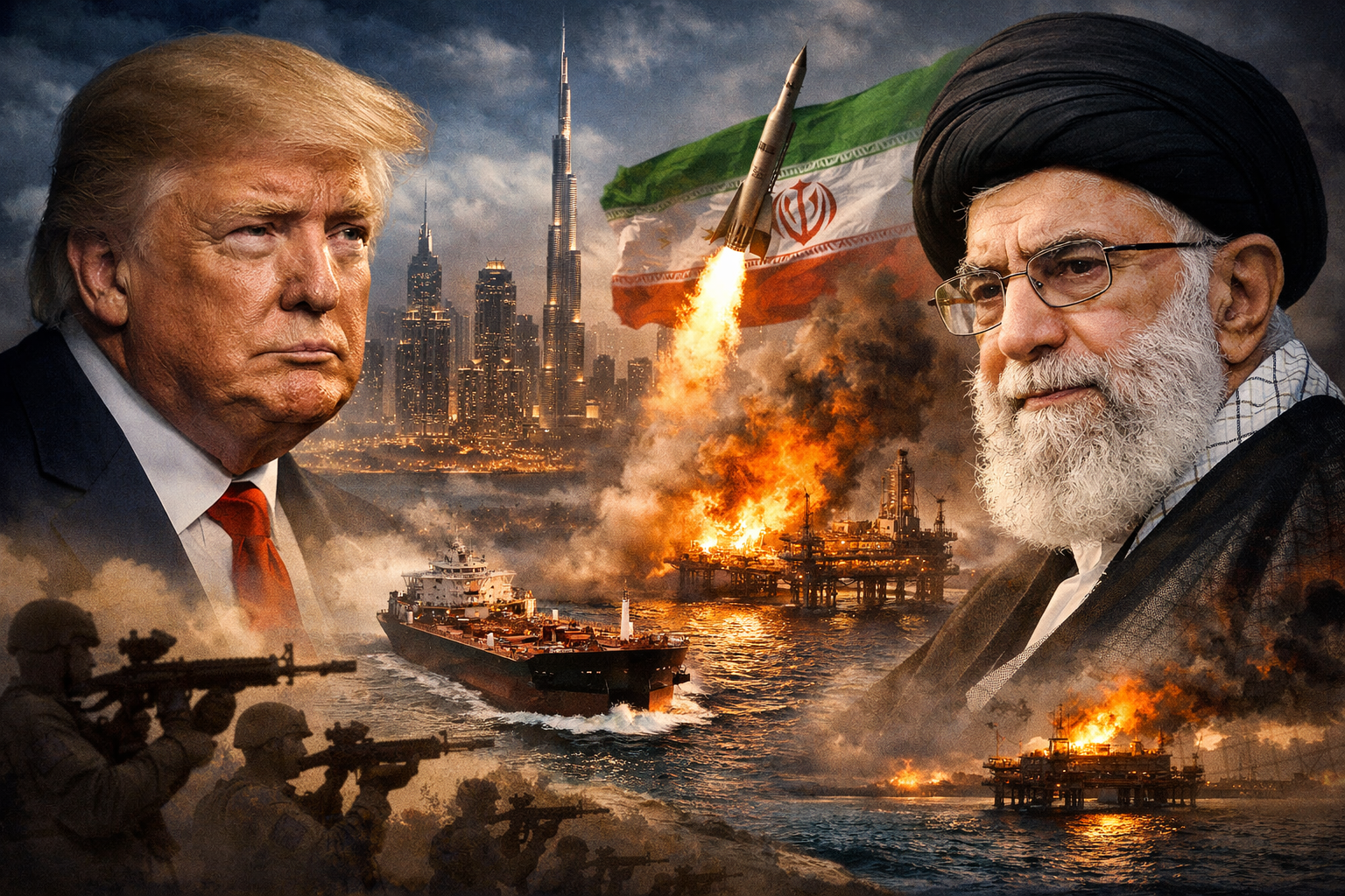 Gulfstatene kan bli sittende igjen med regningen, Iran som vinner, Trump som taper