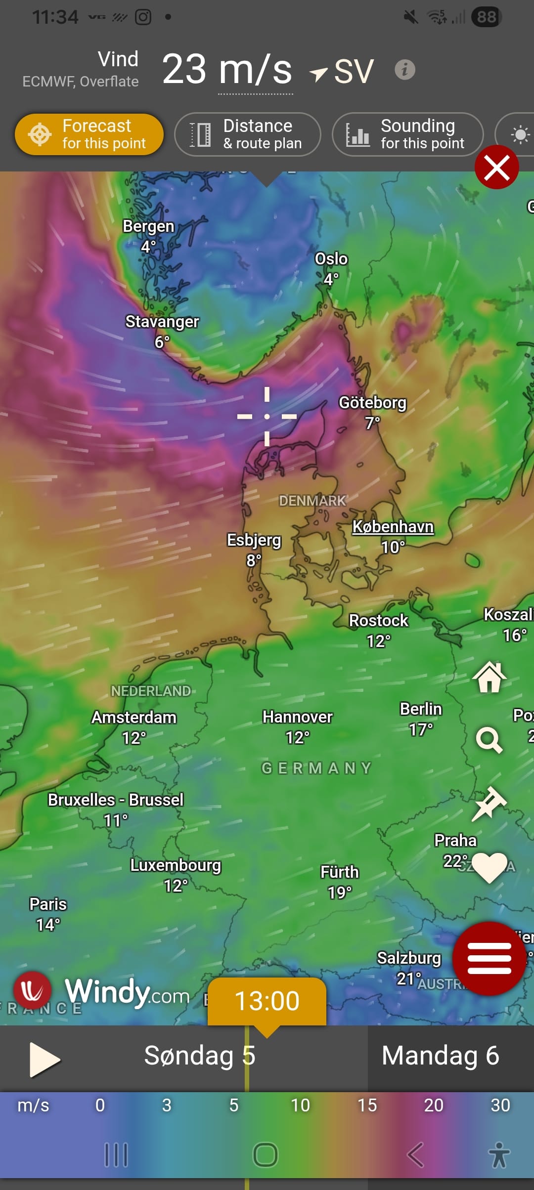 Meteorologene nedjusterer «Dave» – ikke lenger orkan