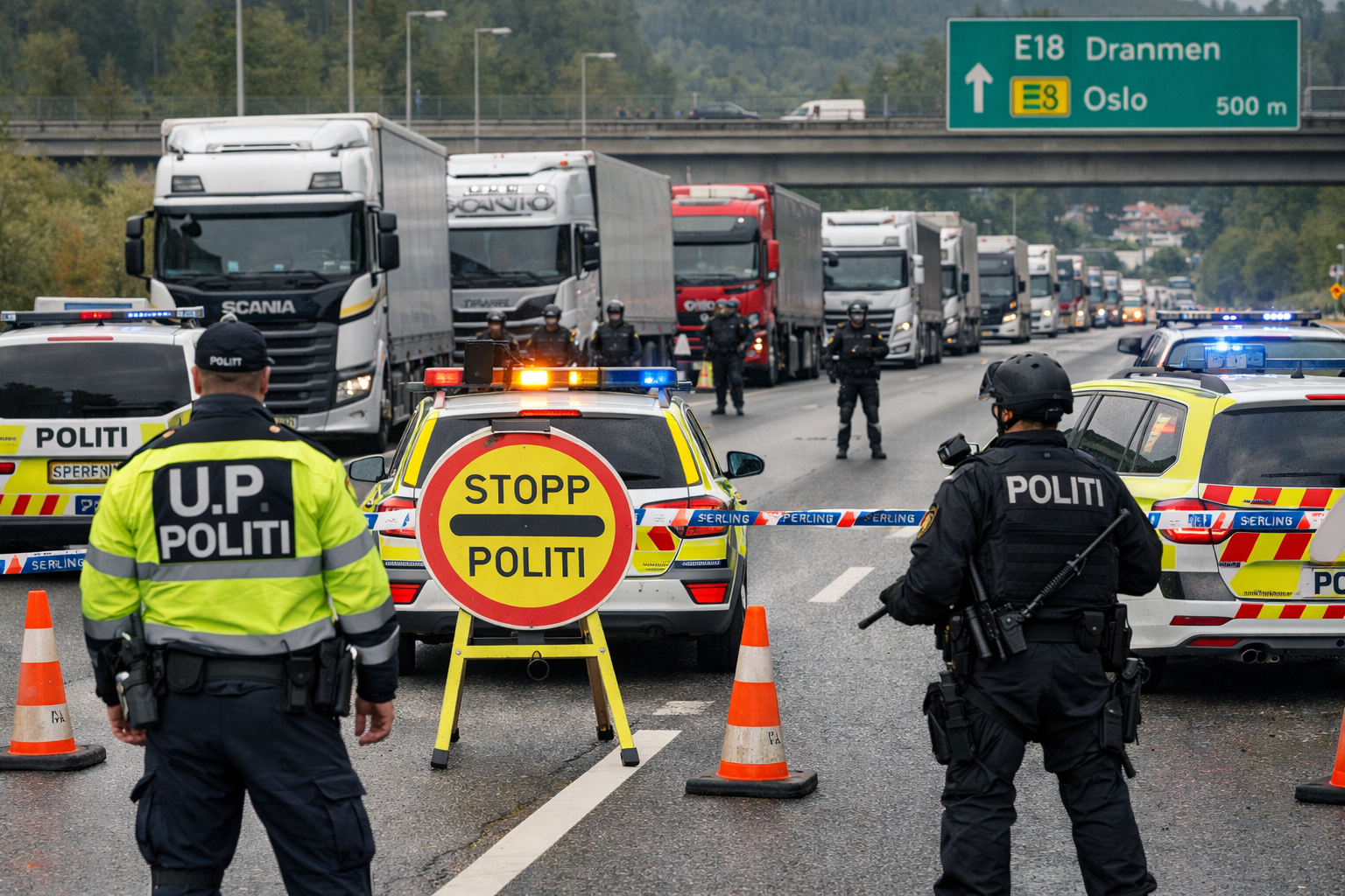 🔴 Ble stoppet av politiet: Bare et fåtall slapp inn til Oslo sentrum