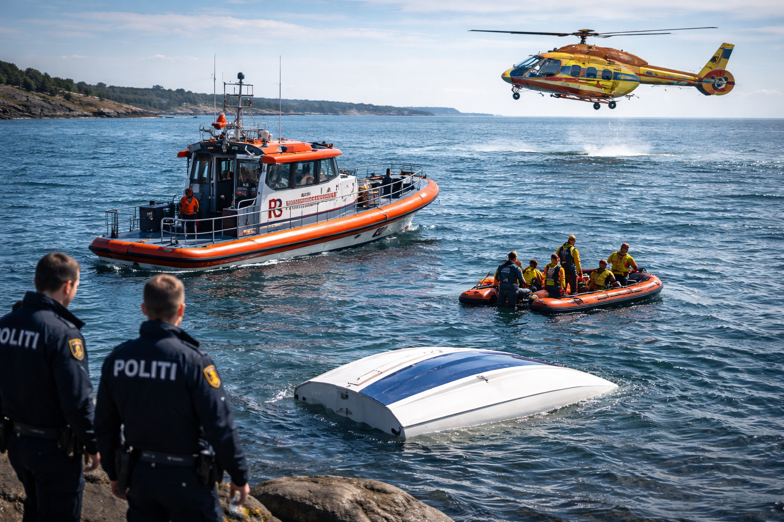 Mann funnet død i sjøen utenfor Larvik – funnet under båt