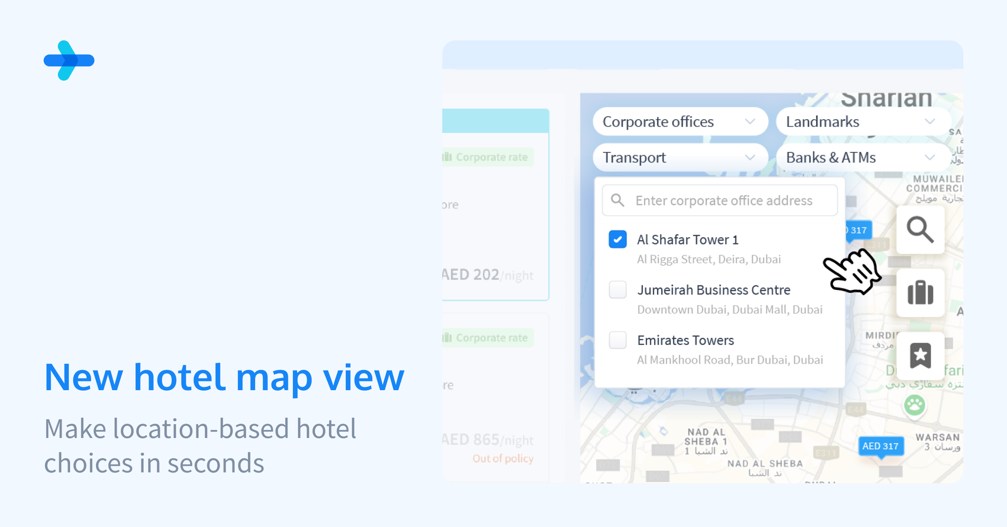 Wego  - Hotel Map View - Business Travel 