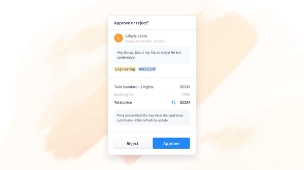 Product Update Trip Approvals - WegoPro 