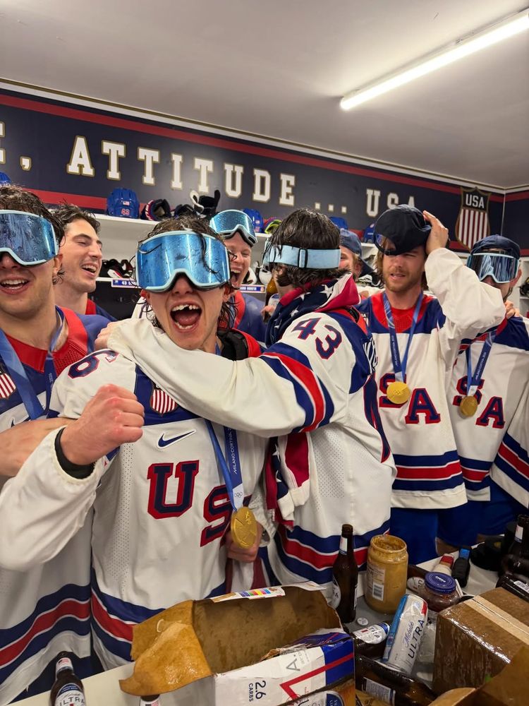 Dentists on call at a hockey rink