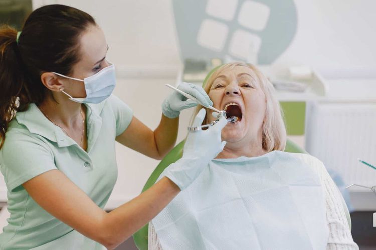 dental treatment of patient