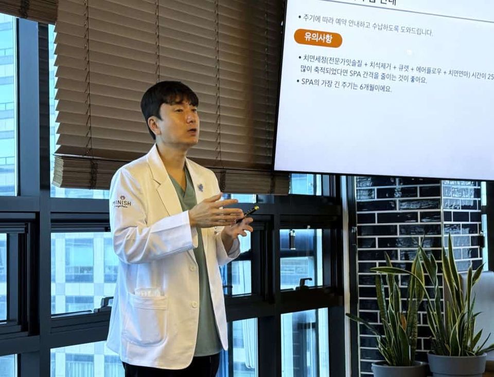 "Minish Oral Spa will provide a relaxing and enjoyable experience," says Lee Byung-jin, Director of Preventive Care Center