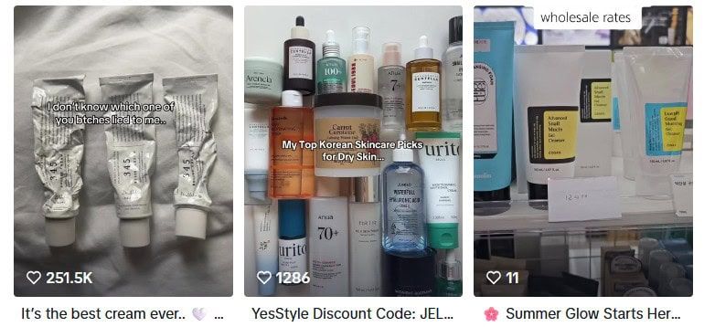 K-뷰티 해외 인기 화장품 화면 캡처 이미지