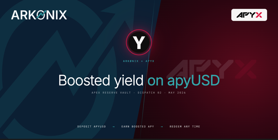Boosted yield on apyUSD. Apex Reserve, live now.